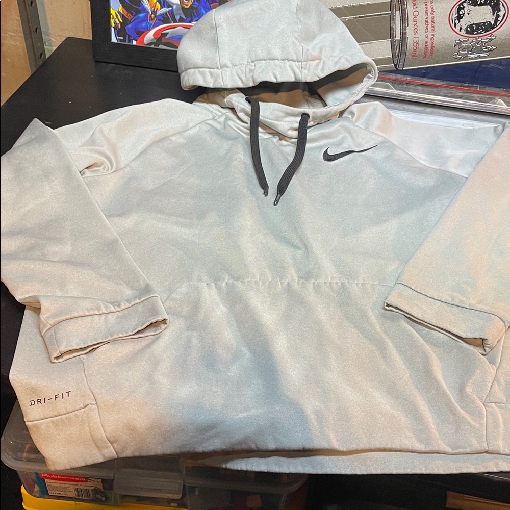 Nike Light Gray Dri-FIT Hoodie